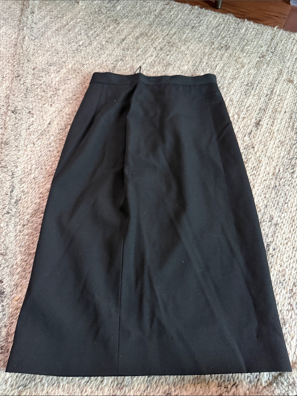 Burberry Black Tailored Pencil Skirt